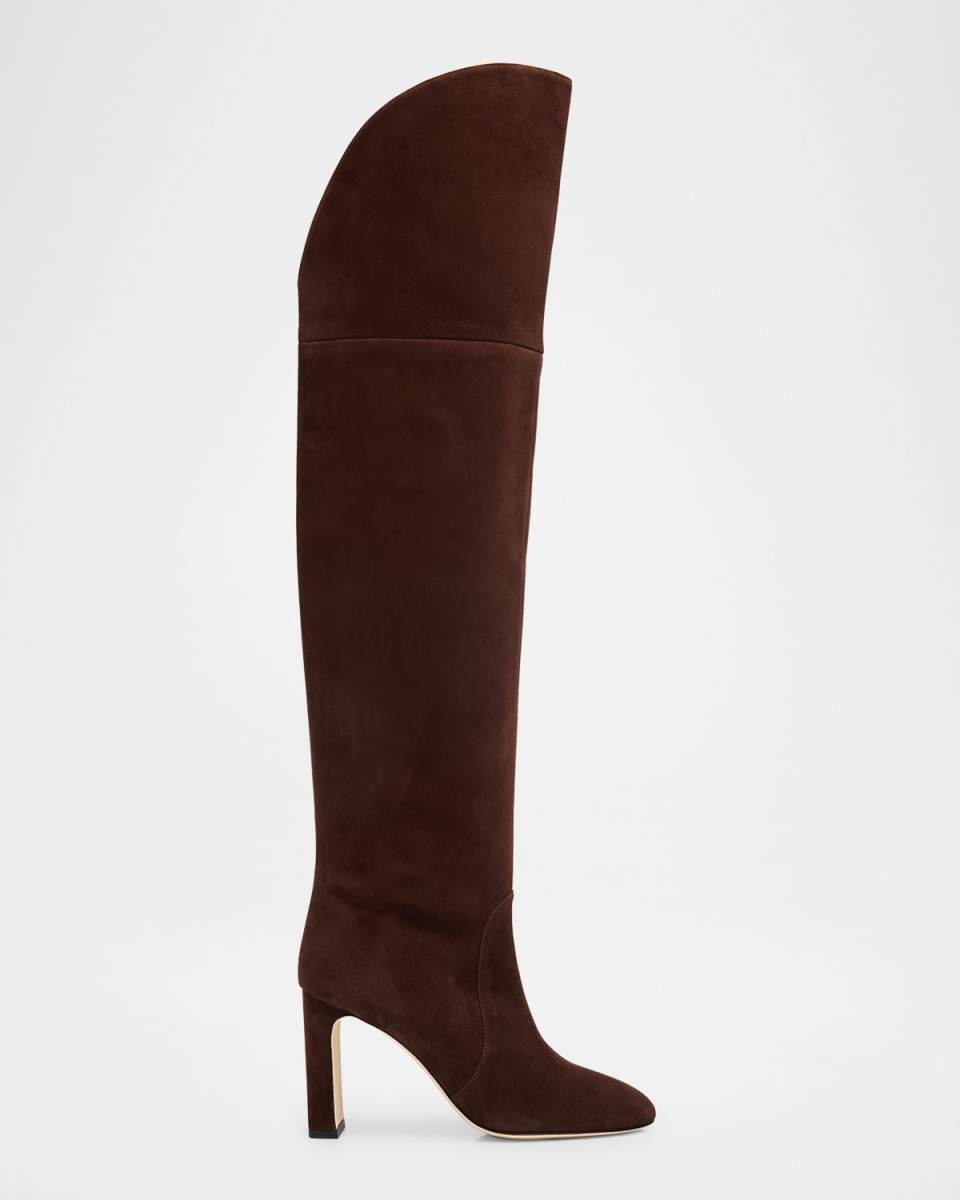 Babette Tubo Suede Over-The-Knee Boots